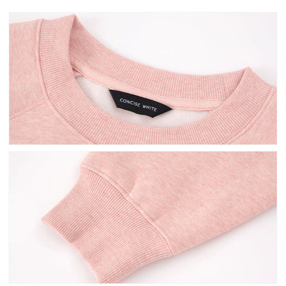 Concise-White 97 Logo Crewneck Sweater Pink