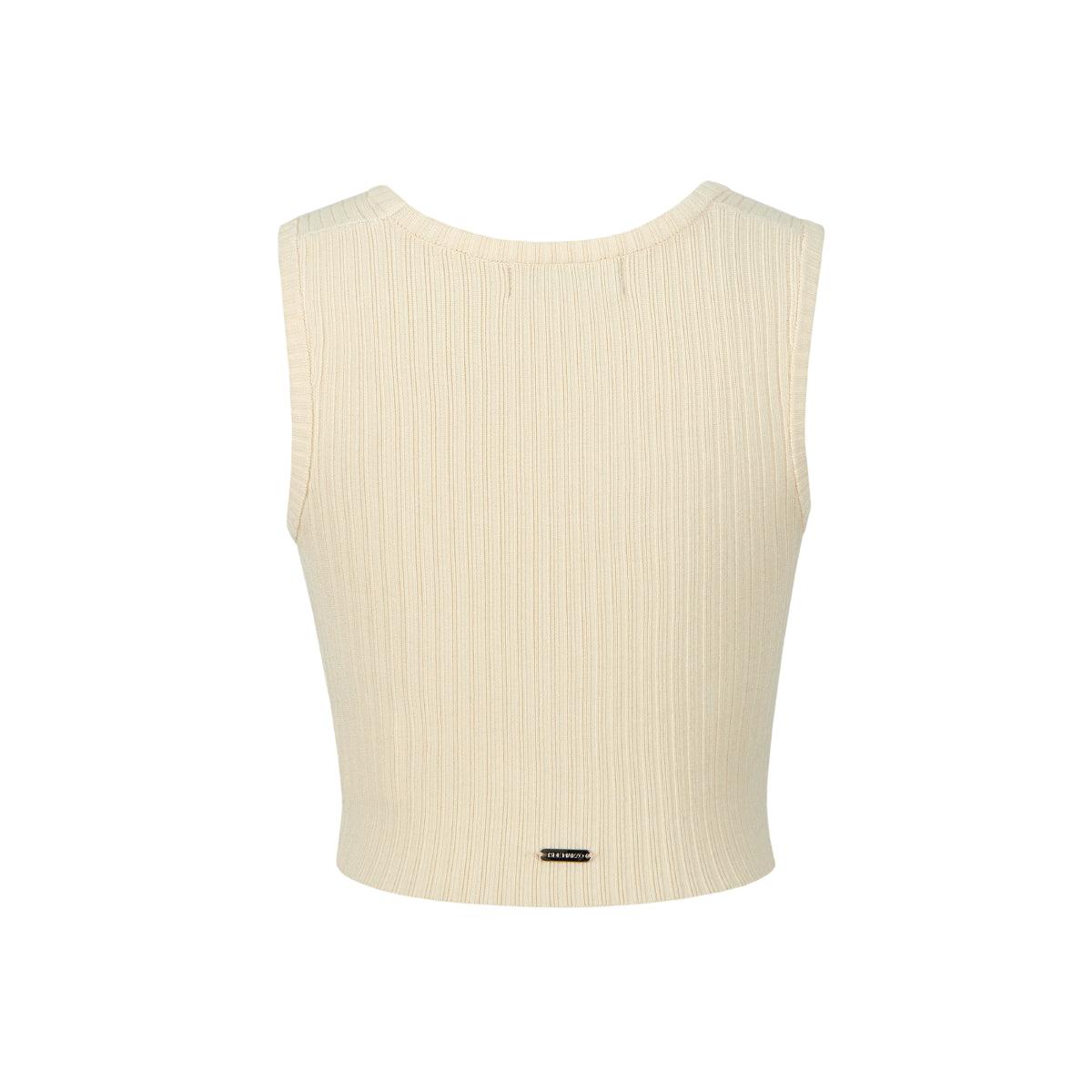 13De Marzo Bear Basic Knit Tank Vest Beige