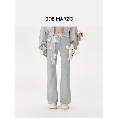 13De Marzo Doozoo Flare Sweat Pants Gray