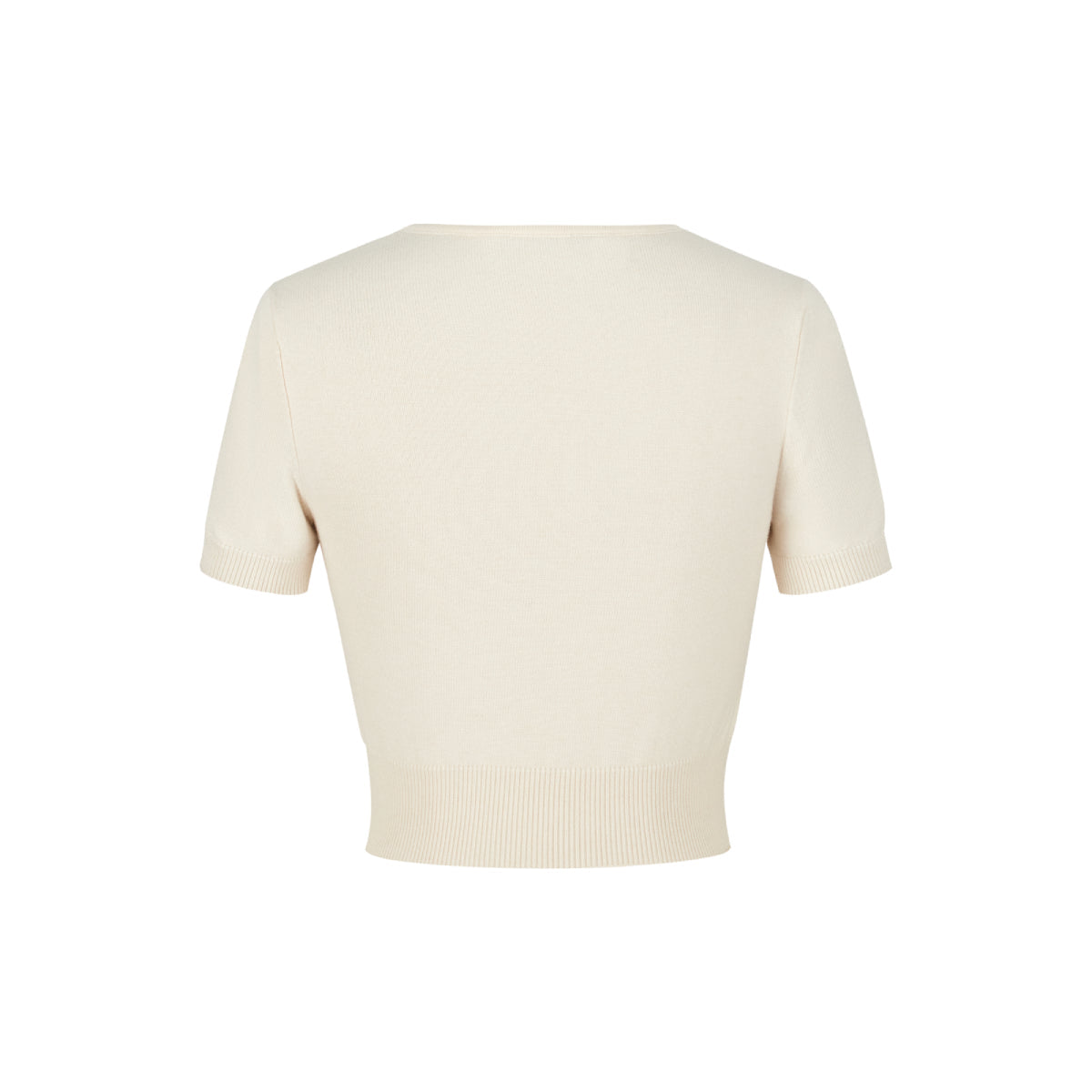 13De Marzo Doozoo Hollow Out Knit Top Beige