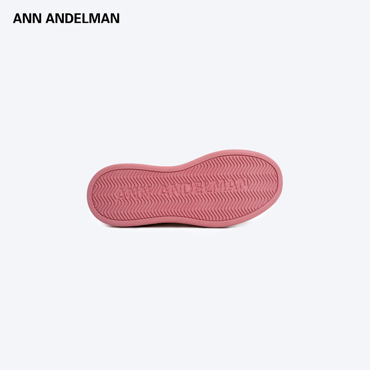 Ann Andelman Logo Heel Platform Sneaker Light Pink