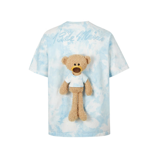 13De Marzo Doozoo Tie-dye Gradient T-Shirt Light Blue