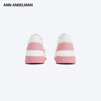 Ann Andelman Logo Heel Platform Sneaker Light Pink