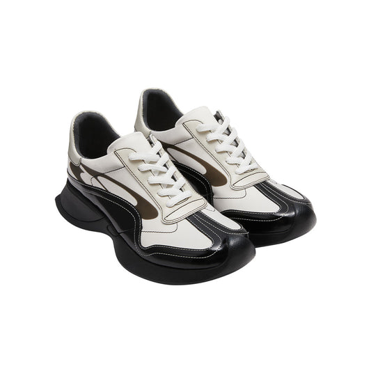 Lost In Echo Upturned Toe Retro Sneaker Black