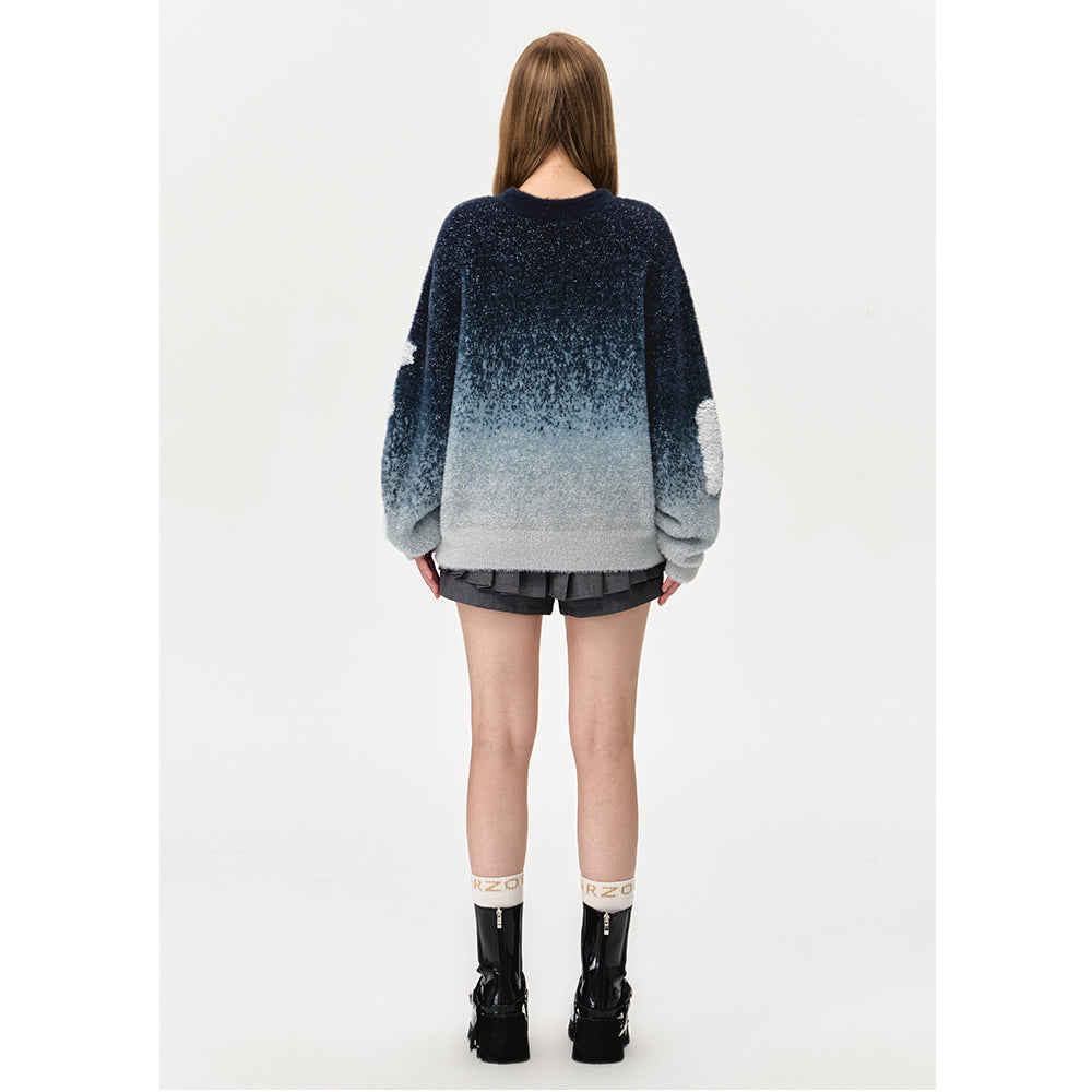 13De Marzo Float Cloud Balloon Knit Sweater Dark Gray