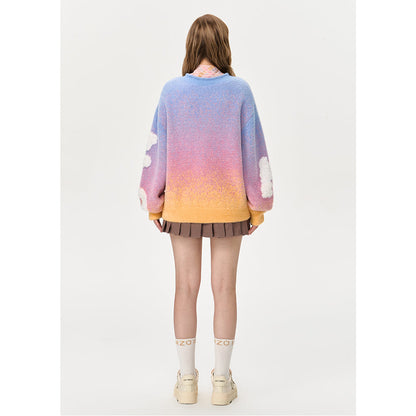 13De Marzo Float Cloud Balloon Knit Sweater Pink