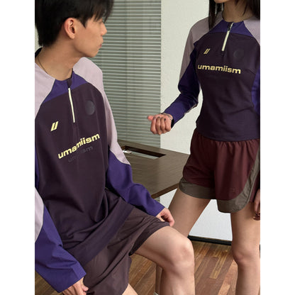 UMAMIISM Half-Zip Training Jersey Long Sleeve Top