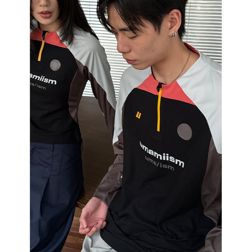 UMAMIISM Half-Zip Training Jersey Long Sleeve Top