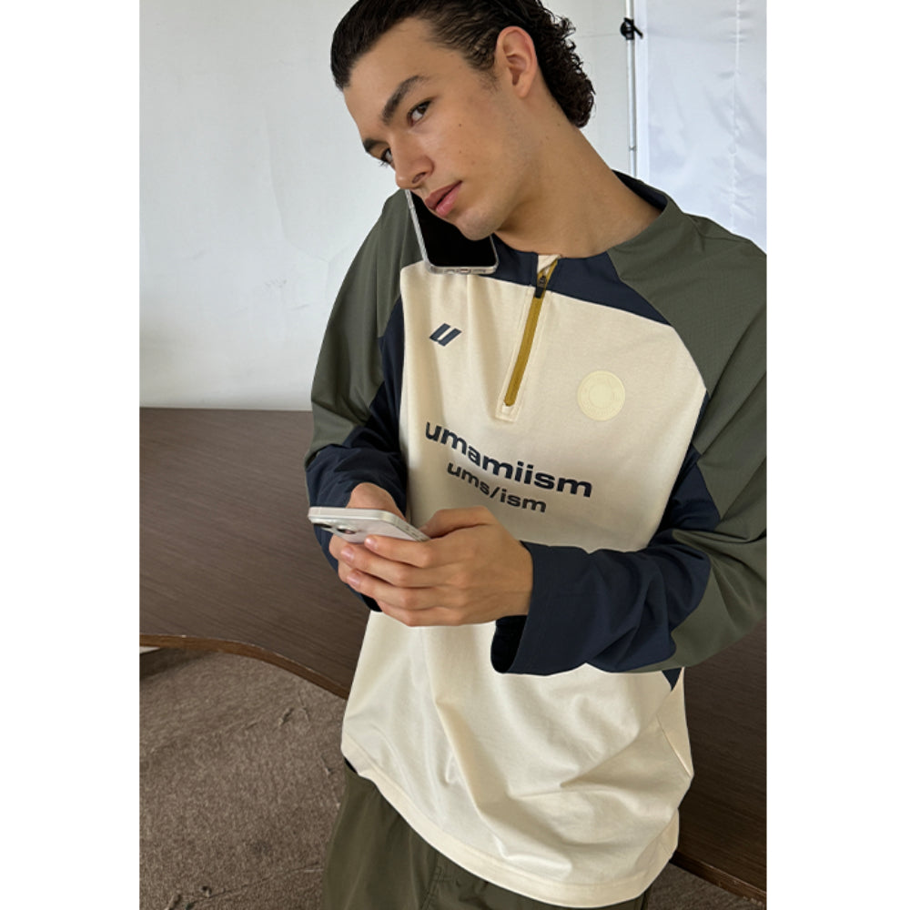 UMAMIISM Half-Zip Training Jersey Long Sleeve Top