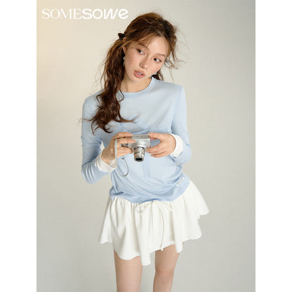 SomeSowe 3D A-Line Puffy Skirt Shorts White