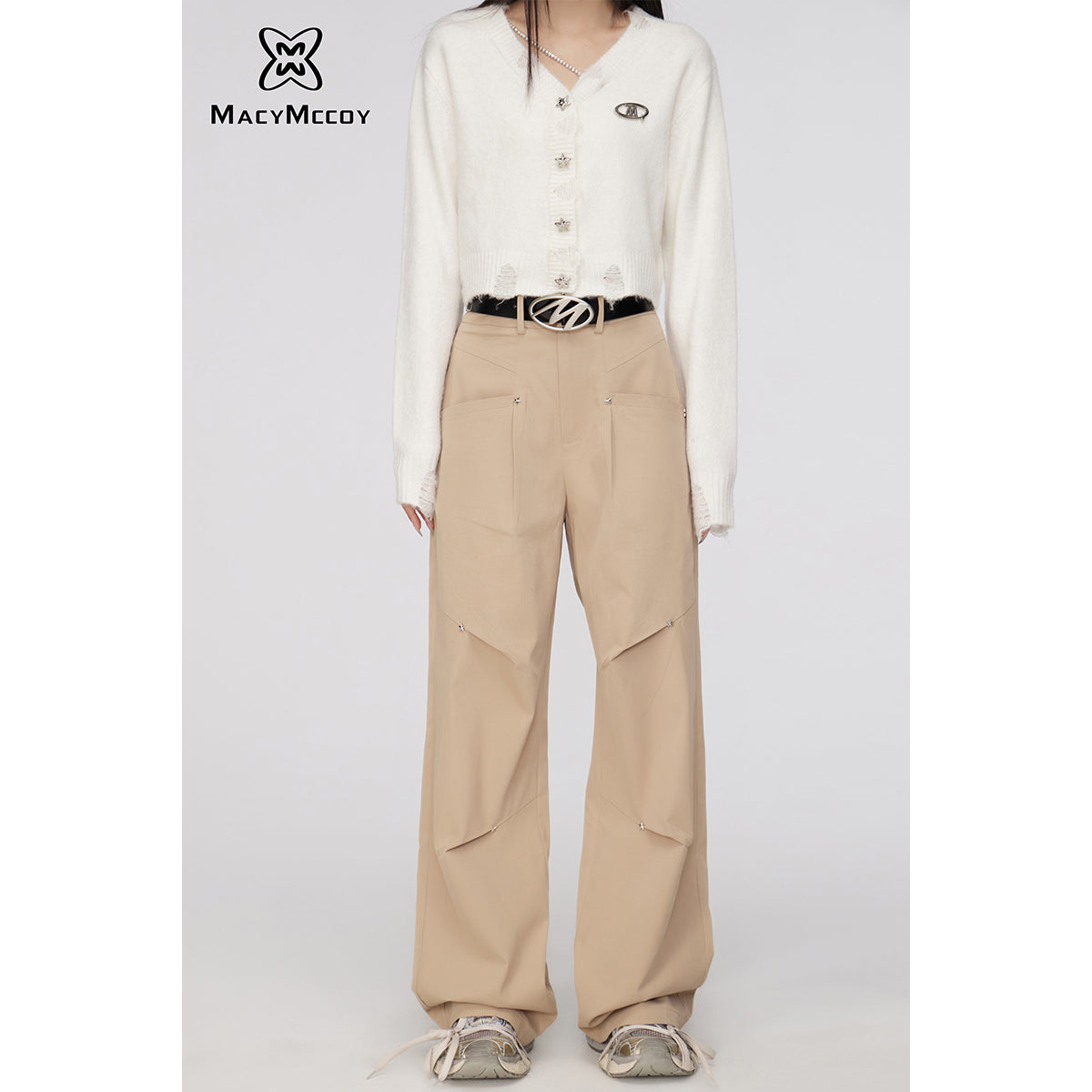 MacyMccoy Star Folded Oversized Cargo Pants