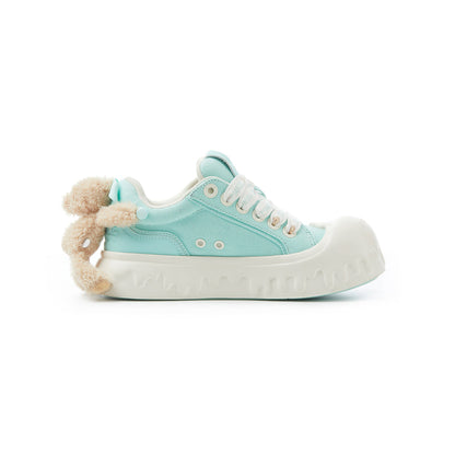 13De Marzo Plush Bear Melt Canvas Sneaker Green