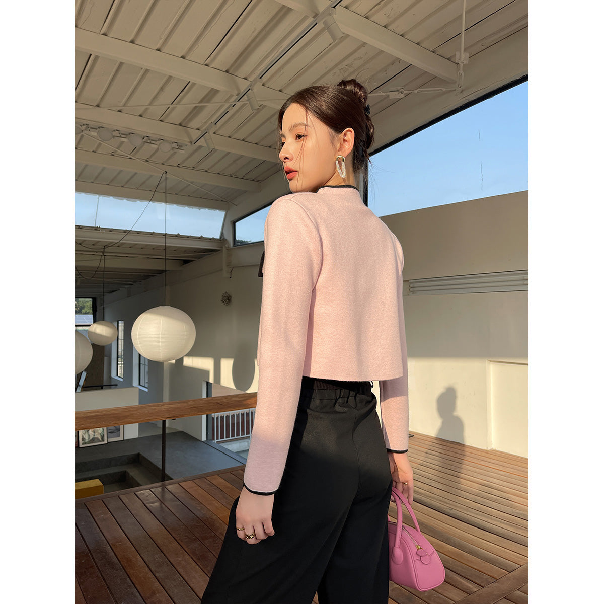 Rumia Eagles Cardigan Pink