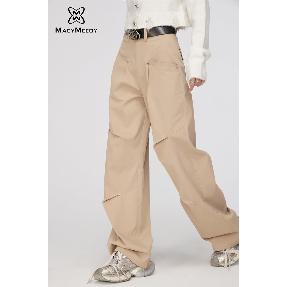 MacyMccoy Star Folded Oversized Cargo Pants - Mores Studio