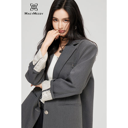 MacyMccoy Classic Tailored Oversize Blazer