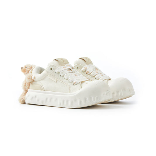 13De Marzo Plush Bear Melt Canvas Sneaker Beige