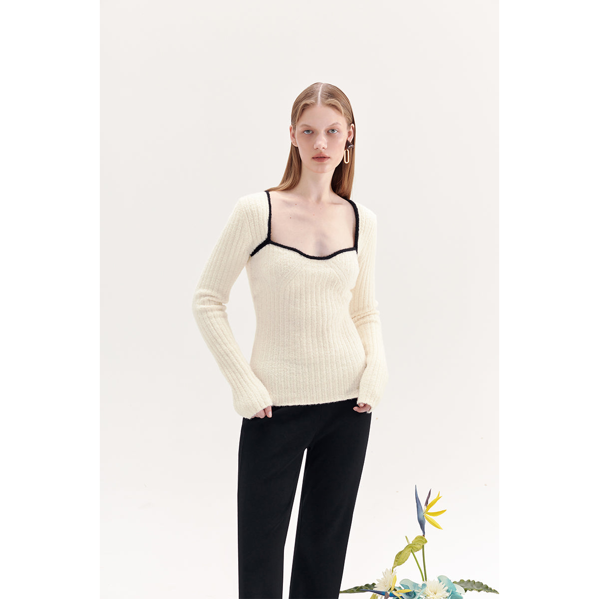 Rumia Aleph Knitted Jumper White