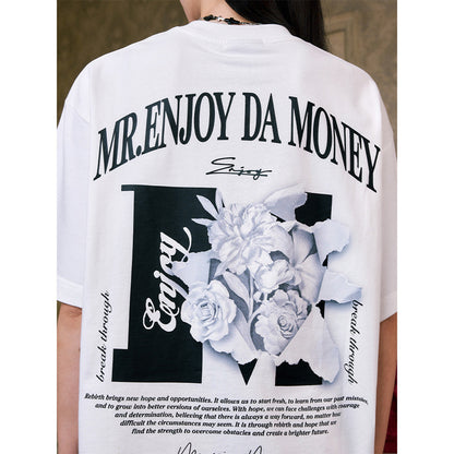 MEDM Tear Plaster Flower Printed Tee White