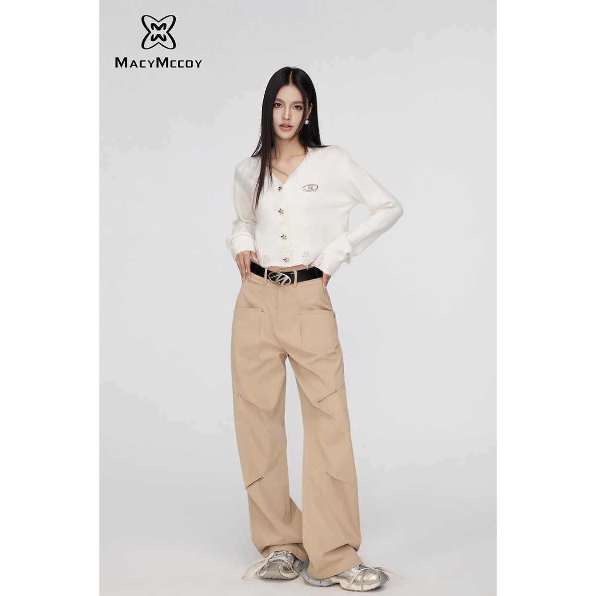 MacyMccoy Star Folded Oversized Cargo Pants