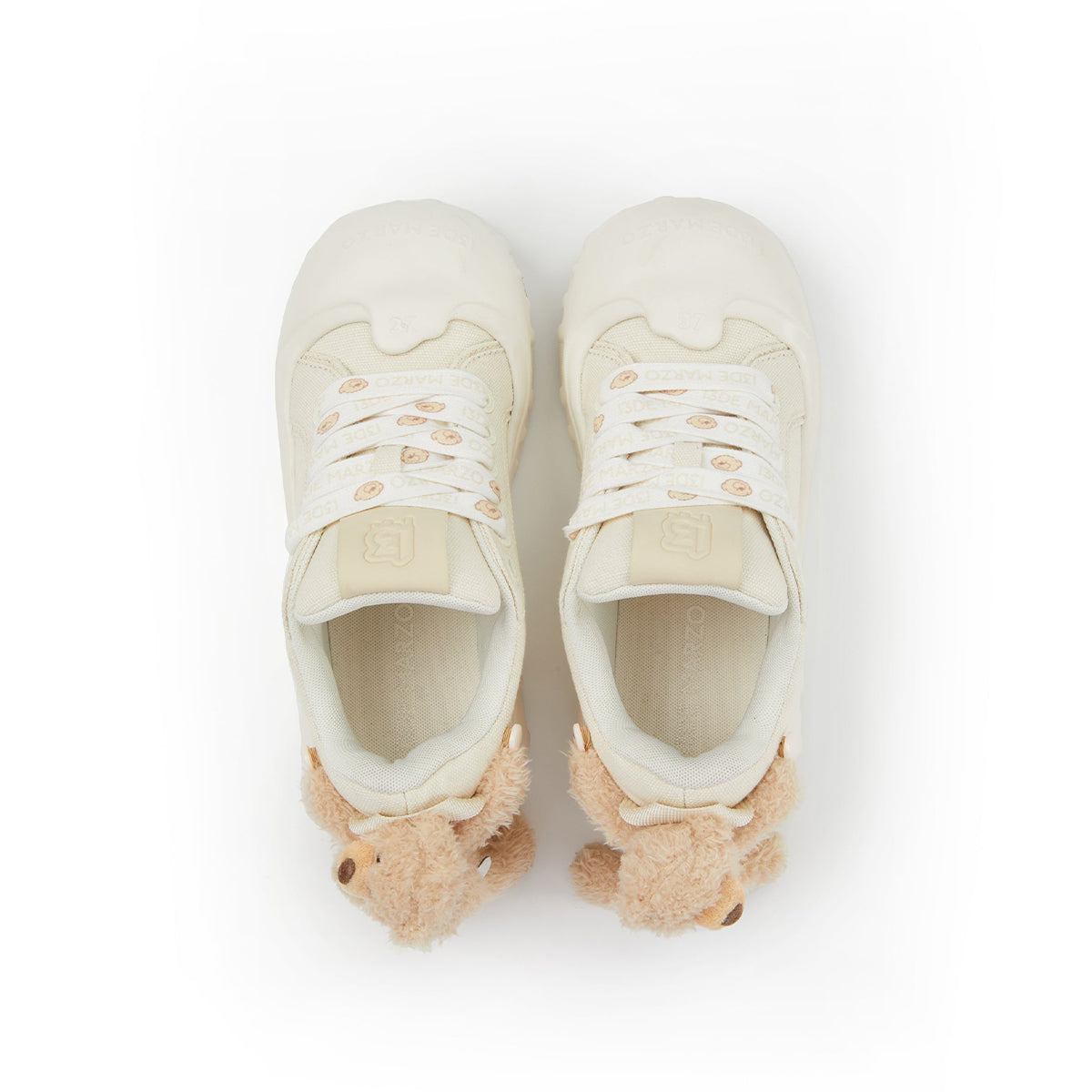 13De Marzo Plush Bear Melt Canvas Sneaker Beige