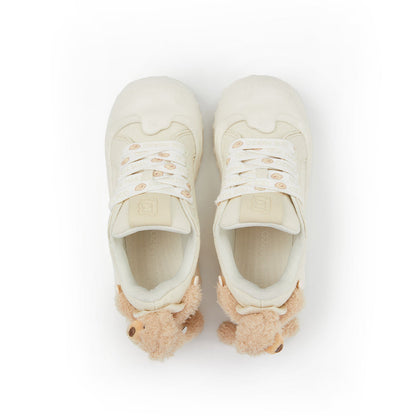 13De Marzo Plush Bear Melt Canvas Sneaker Beige