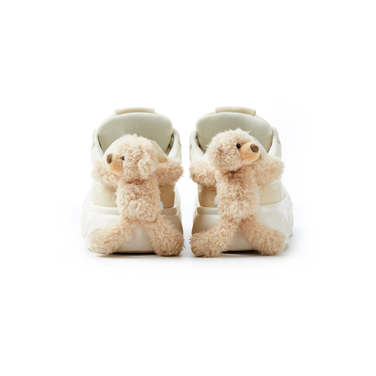 13De Marzo Plush Bear Melt Canvas Sneaker Beige