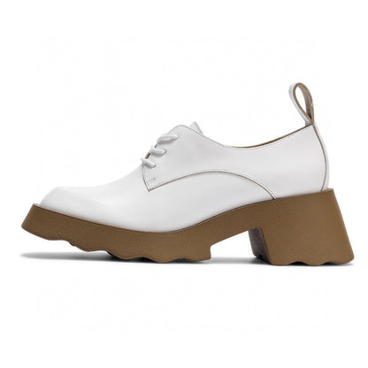 Lost In Echo Thick-Soled Leather Derby White