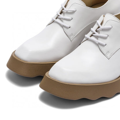 Lost In Echo Thick-Soled Leather Derby White