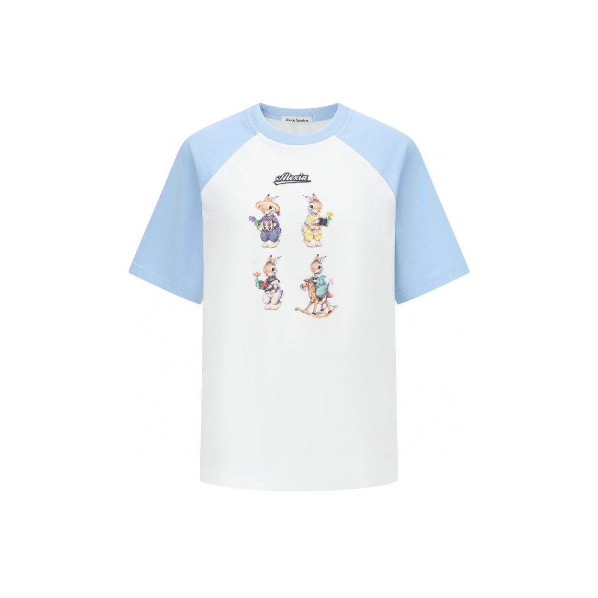 Alexia Sandra Four Rabbits Raglan Tee Blue