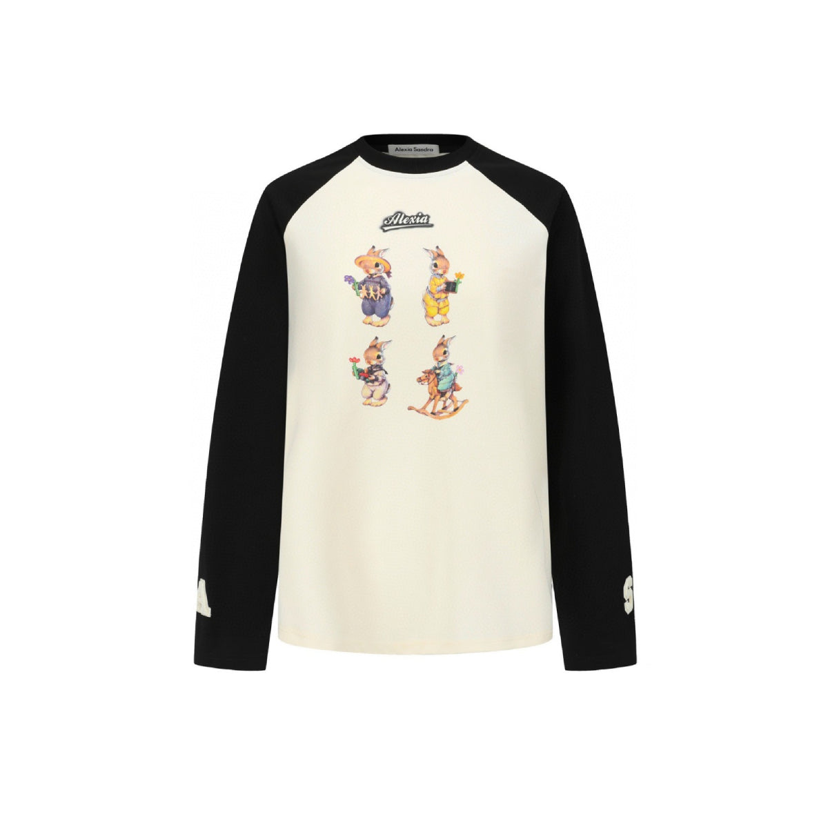 Alexia Sandra Four Rabbits Raglan L/S Tee Black