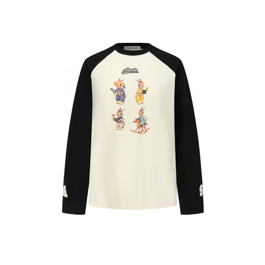 Alexia Sandra Four Rabbits Raglan L/S Tee Black