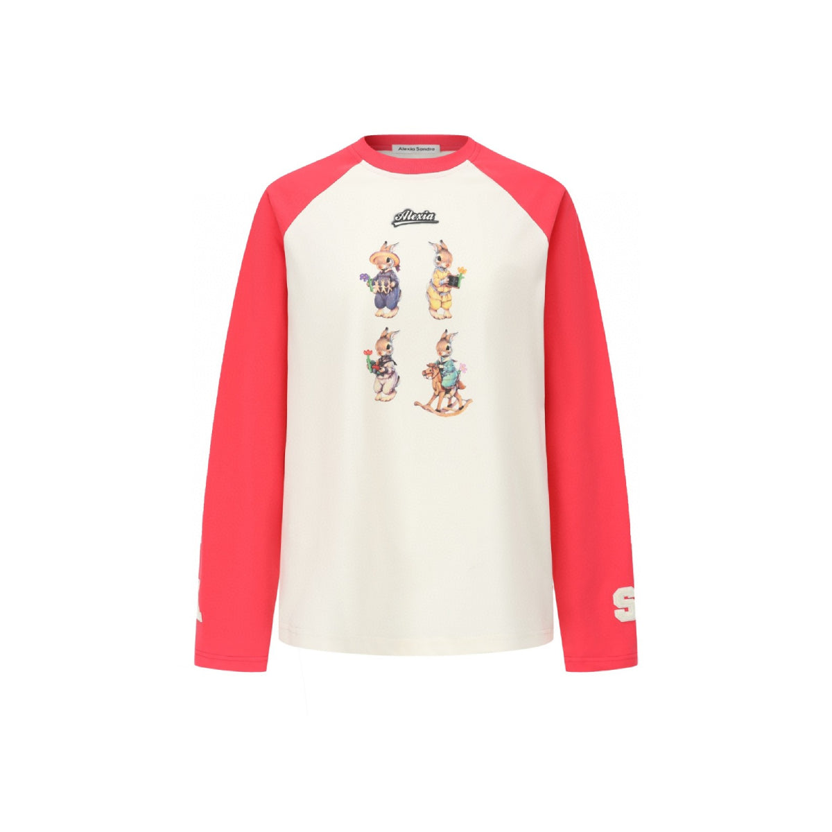 Alexia Sandra Four Rabbits Raglan L/S Tee Red