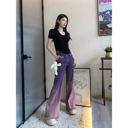 13De Marzo Doozoo Gradient Color Jeans Purple