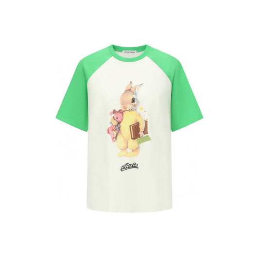 Alexia Sandra Big Rabbit Raglan Tee Green