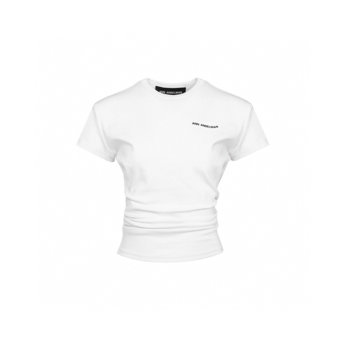 Ann Andelman Small Logo Stacking Slim Tee White