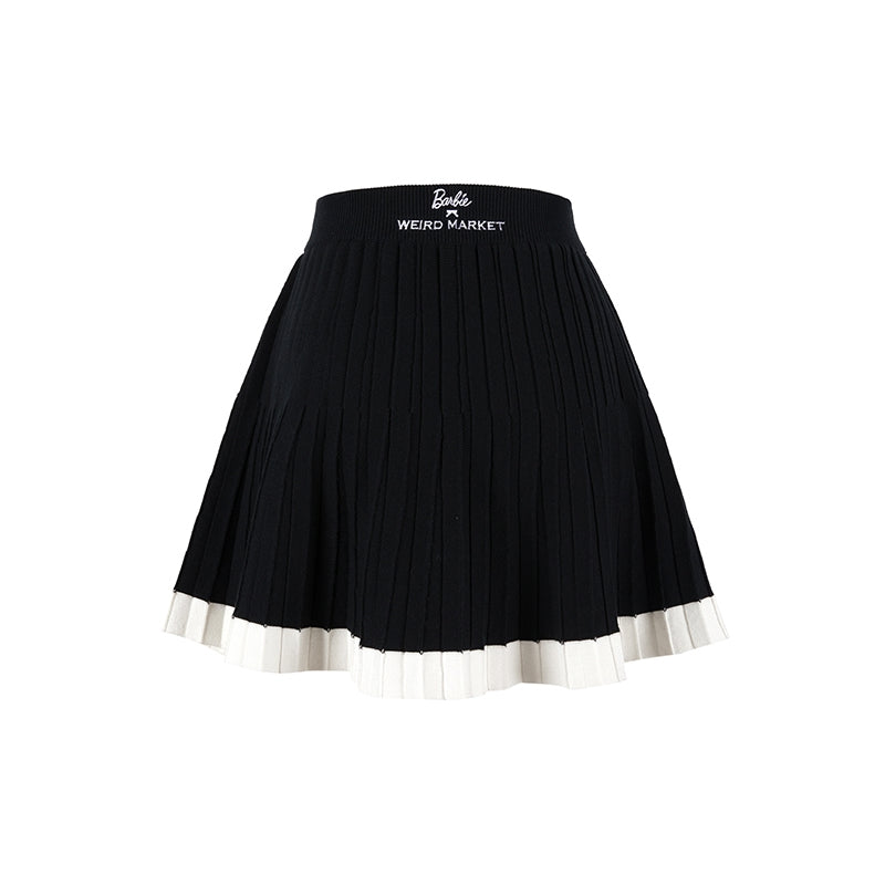 Weird Market X Barbie Pleated Tennis Skirt Black