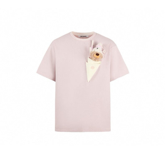 13De Marzo Plush Ice Cream Toy T-Shirt Pink