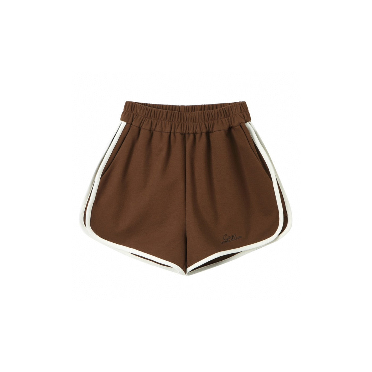 Andrea Martin Trim Track Cola Shorts Brown