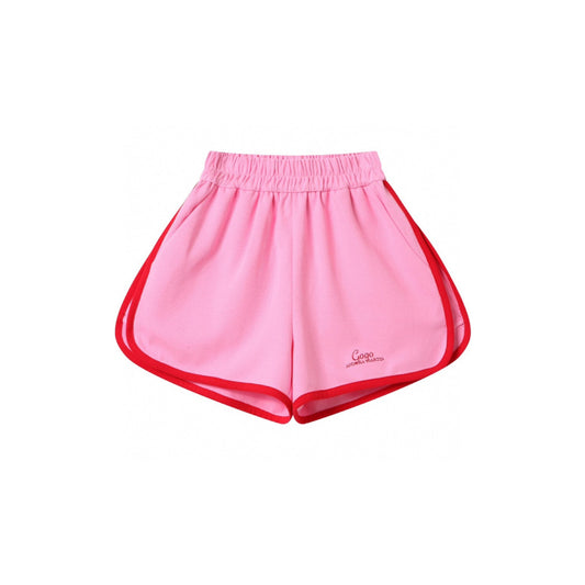 Andrea Martin Trim Track Cola Shorts Pink