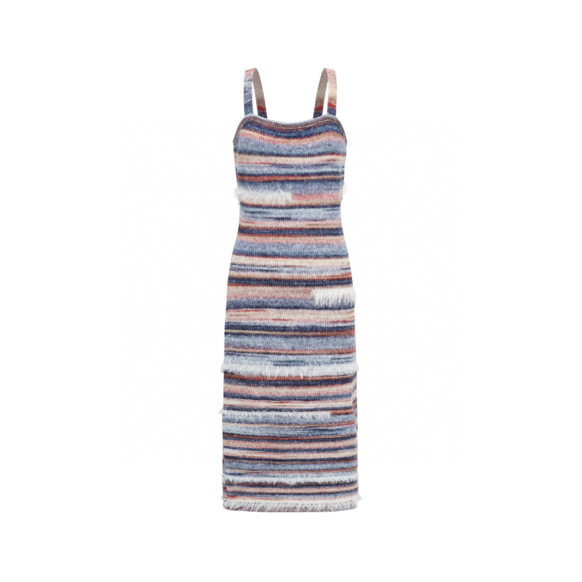 Alexia Sandra Striped Mohair Long Dress