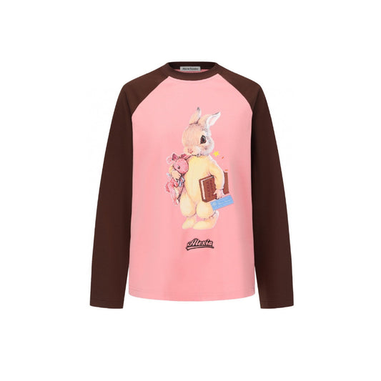 Alexia Sandra Big Rabbit Raglan L/S Tee Brown