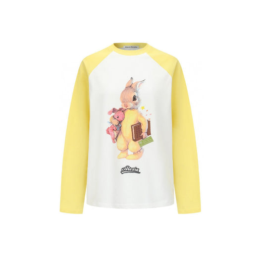 Alexia Sandra Big Rabbit Raglan L/S Tee Yellow