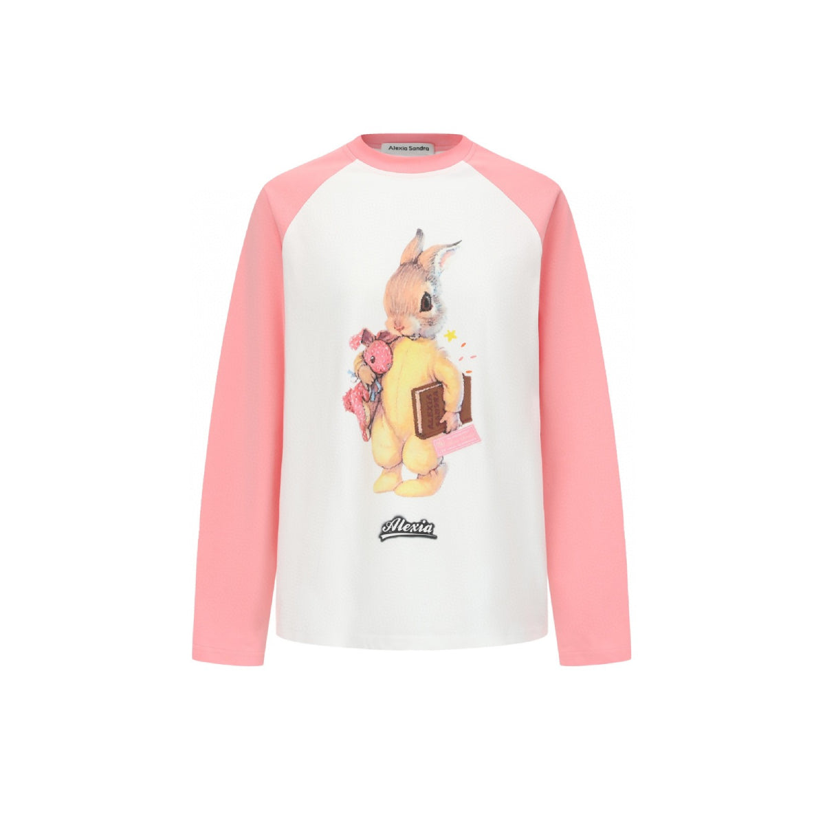 Alexia Sandra Big Rabbit Raglan L/S Tee Pink