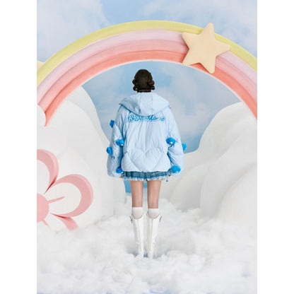 13De Marzo X Care Bears Luminous Down Jacket Blue