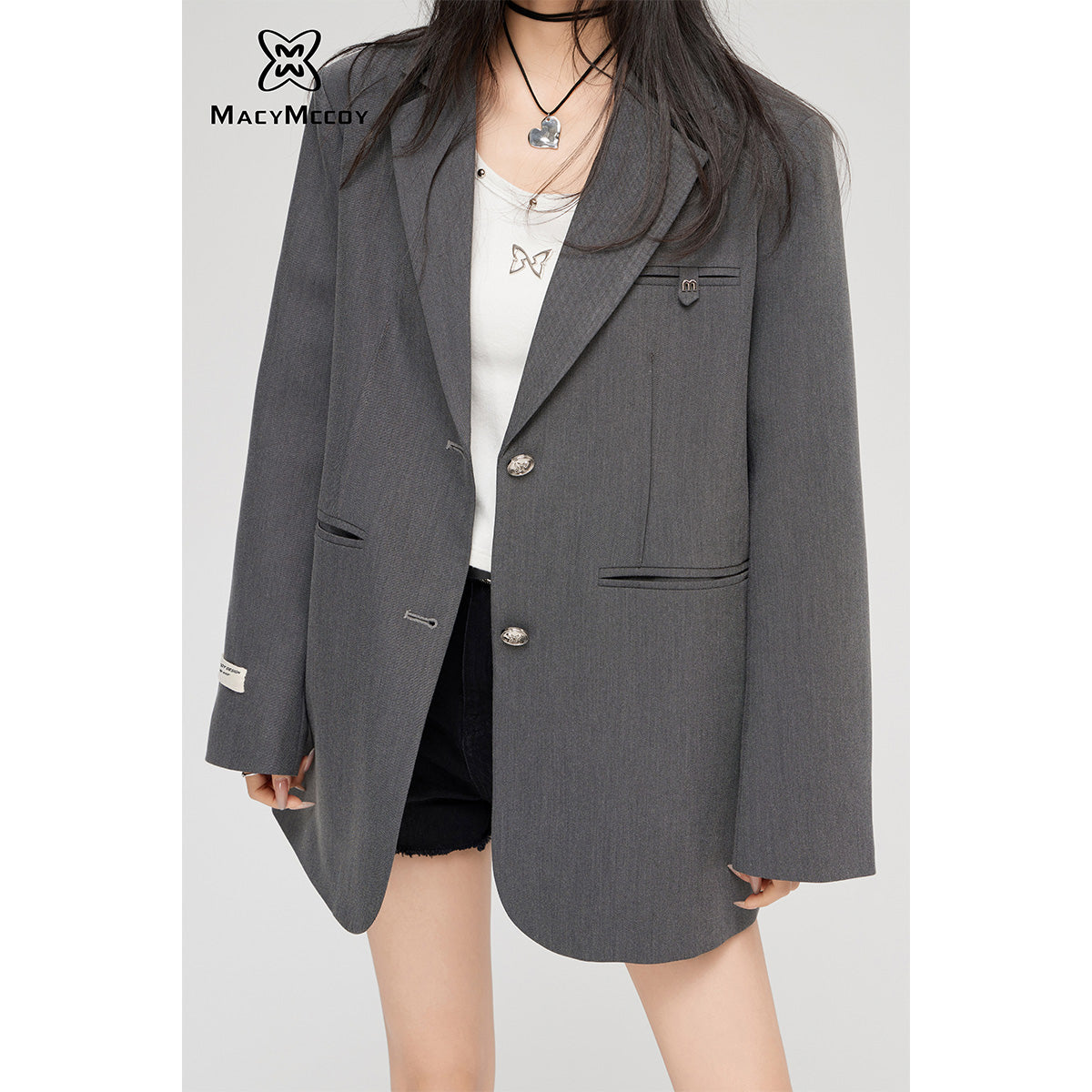 MacyMccoy Classic Tailored Oversize Blazer