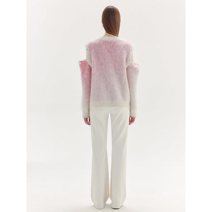 Rumia Rifle Gradient Sweater Pink