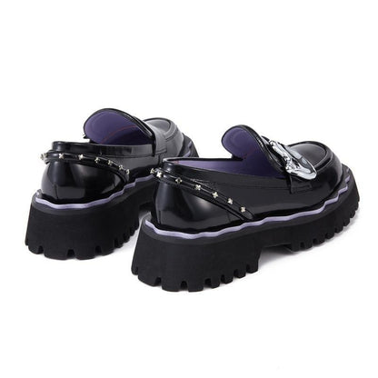 SugarSu Metal Buckle Loafer Black