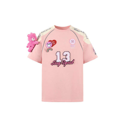 13De Marzo X Care Bears Hug Squad Tee Pink