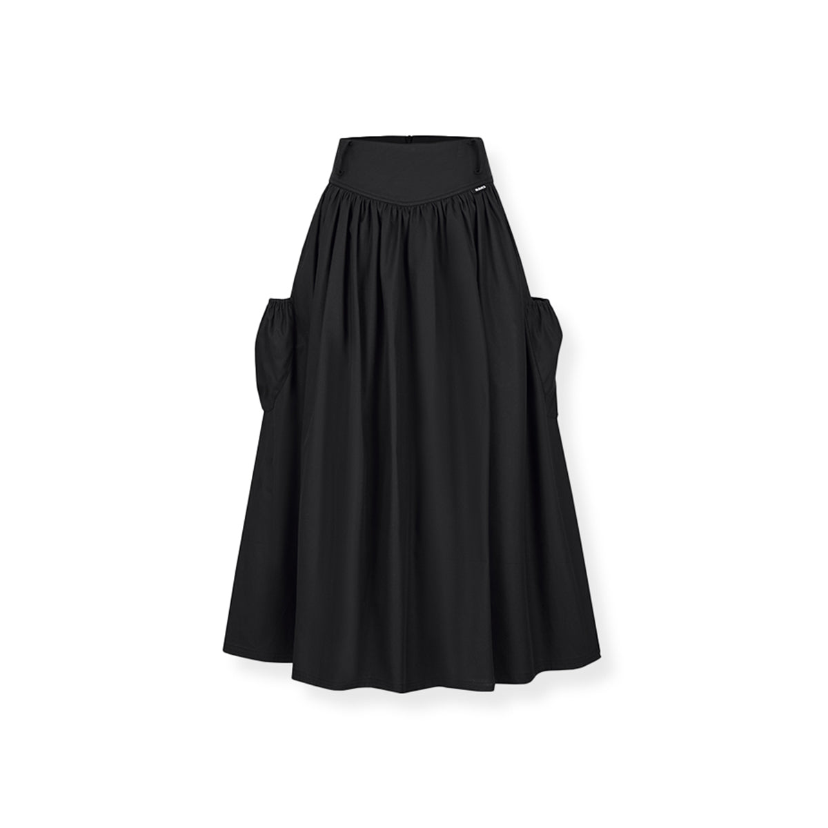 NotAwear High Waist Cargo Long Skirt Black