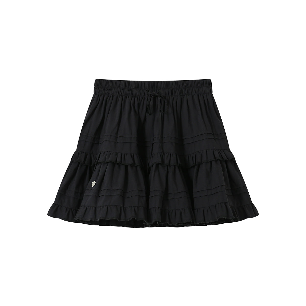 SomeSowe Ballet Layered A-Line Skirt Black